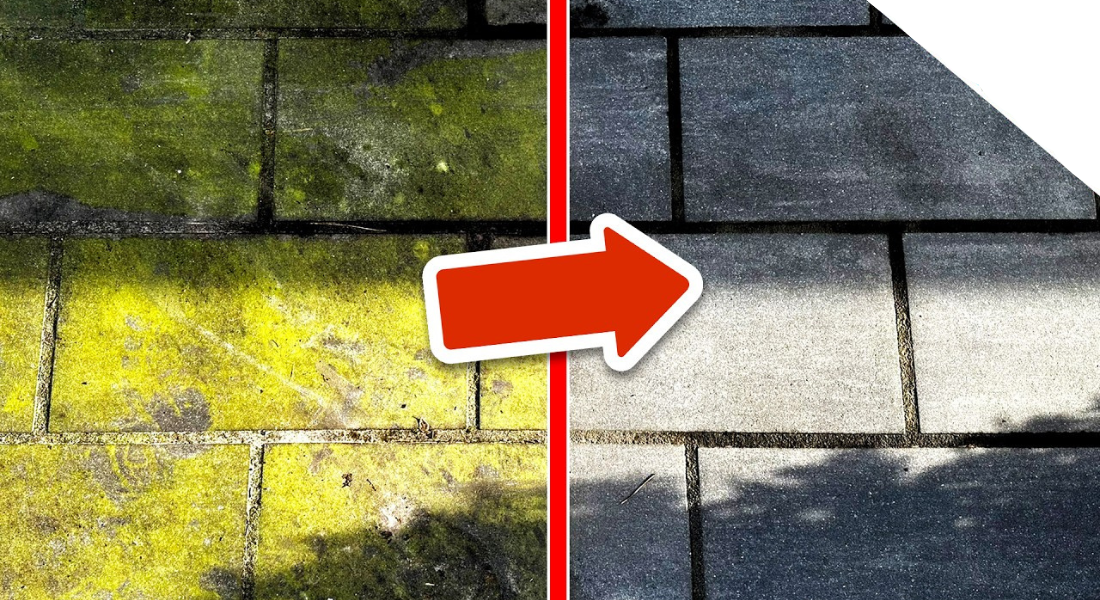 Grünbelag (mühelos) von Pflastersteinen entfernen meine tricks