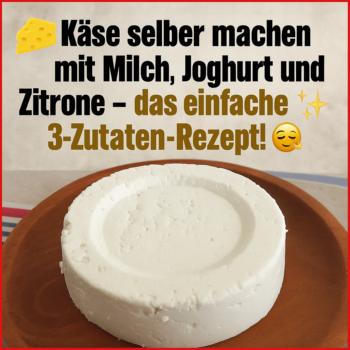 <strong>🧀 Hausgemachter Käse aus Milch, Joghurt und Zitrone: So gelingt das einfache 3-Zutaten-Rezept! 😋✨</strong>