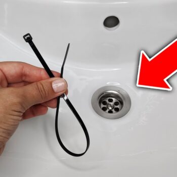 🤯 Abfluss in 2 Minuten frei: Der geniale Kabelbinder-Trick gegen Haare und Verstopfungen! 🧼