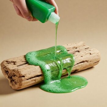 Spülmittel auf Holz gießen und beobachten, was passiert! 🤯🧼🪵