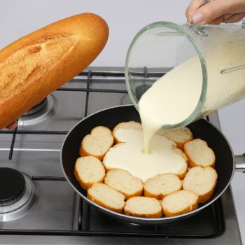 🥖✨ Nie wieder altbackenes Brot wegwerfen! In nur 5 Minuten zauberst du DAS leckerste Pfannengericht 🤩🔥